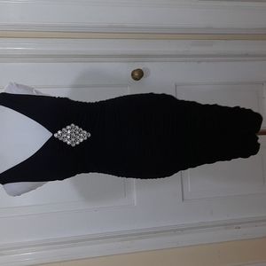 Ruched Sleeveless Bodycon Dress Size S (can fit a Medium person), NWOT